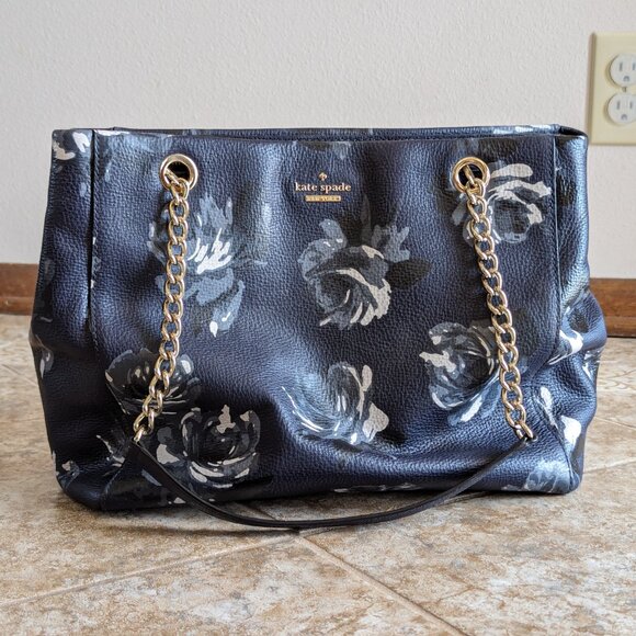 kate spade Handbags - Kate Spade Briar Lane Night Rose Willis Floral Print Shoulder Bag